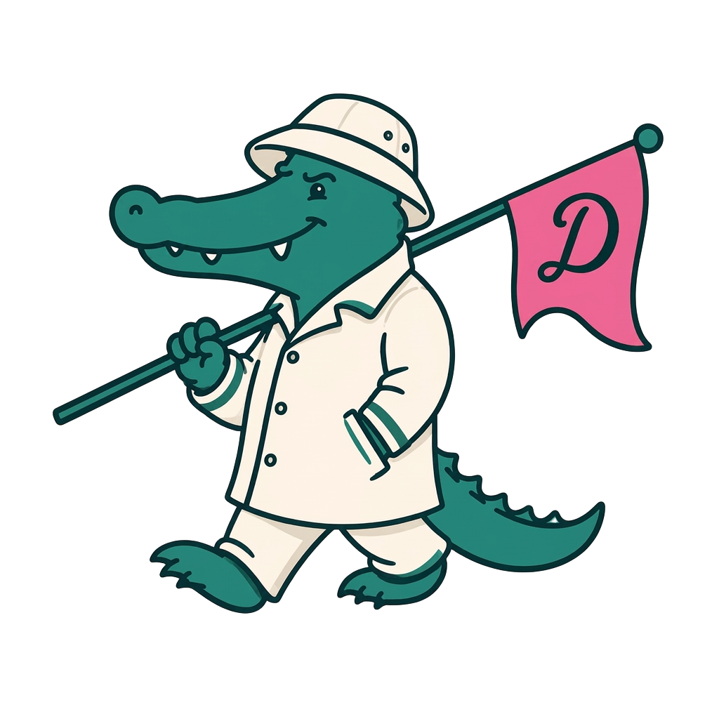 Dart, head caddie at Dartee Golf